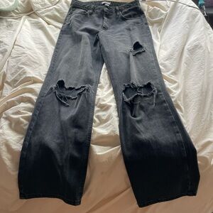 H&M Black Straight Leg Jeans